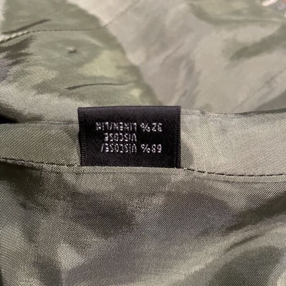 Lafayette 148 Blazer Striped Linen Belted Tie Utility Jacket Womens Size 4 - Picture 7 of 8